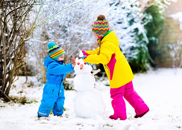 ژست عکس در هوای برفی