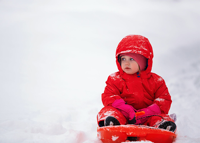 ژست عکس در هوای برفی