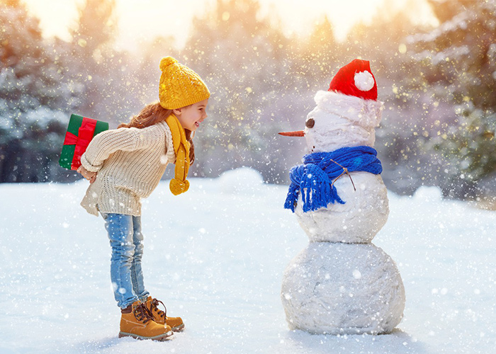 ژست عکس در هوای برفی