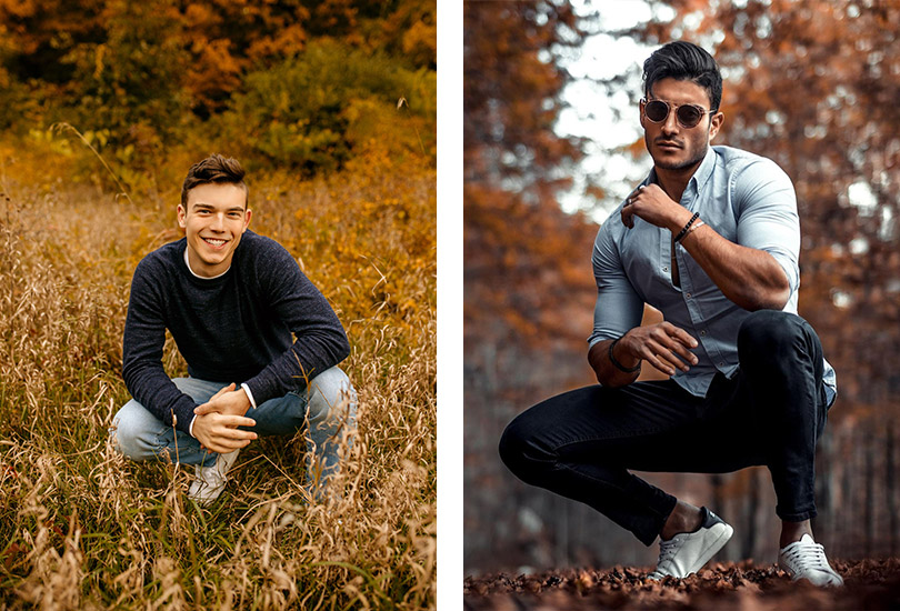 ژست عکاسی پسرانه گنگ