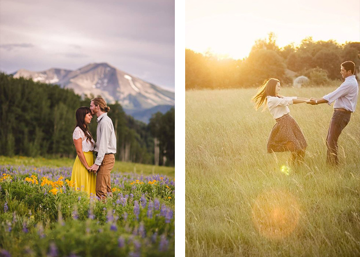 ژست عکاسی در طبیعت تابستان