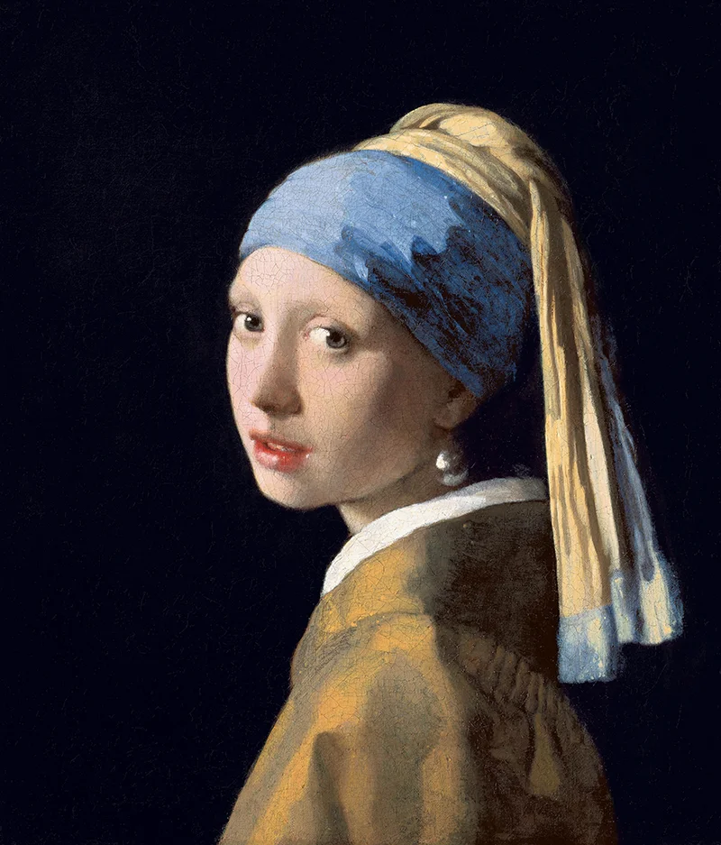 تابلو نقاشی دختری با گوشواره‌های مروارید (Girl With a Pearl Earring)