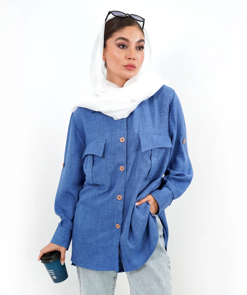 شومیز آبی